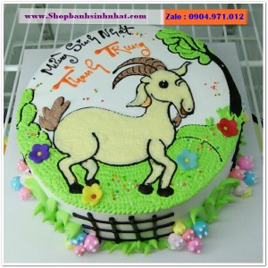 Bánh Sinh Nhật Con Dê - YK03